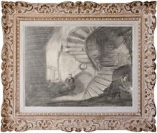 Andrée SAUNIER (1925-2015) Belle scène d'intérieur homme assis  1950 (15)