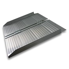 Rampe Fauteuil roulant Pliable 62cm 270kg Rampe Accès Mobile Alu Rampe plate