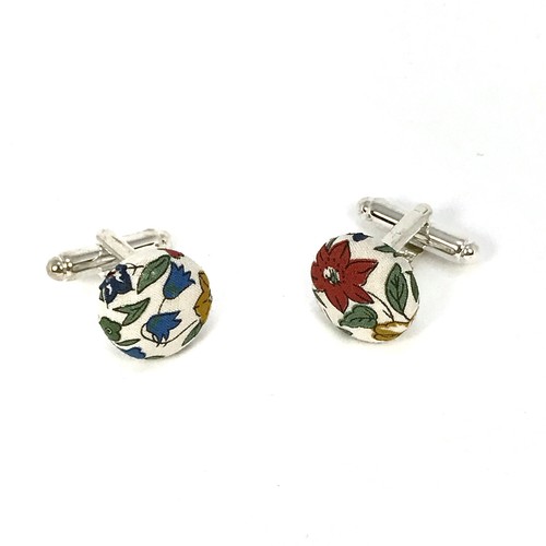 Boutons manchette tissu - boutons,