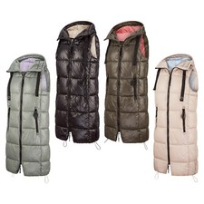 DENIMFY Gilet Femmes Long avec