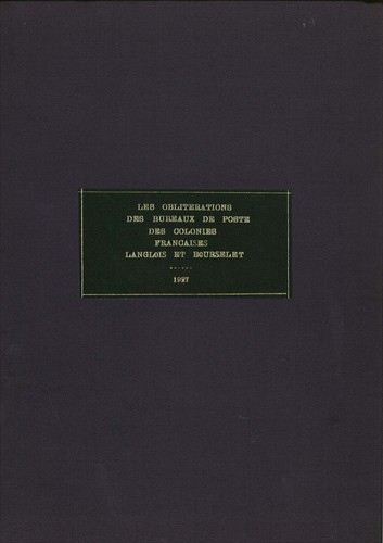 Catalogue des oblitérations