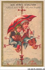 CAR-ABHP5-0867-CHROMOS - AUX ARMES D'ORLEANS - CHAUSSURES - GIROUETTES - VENT