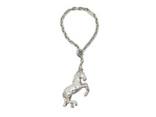 NEUF PORTE CLES HERMES CHEVAL L'ANNEE DE LA DANSE 2007 ARGENT MASSIF KEY HOLDER