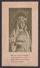 image pieuse ancianne de Santa