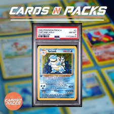 Carte Pokemon Tortank 2/102 HOLO Set de Base Edition 1 PSA 8 NM-MINT 🇫🇷🔥