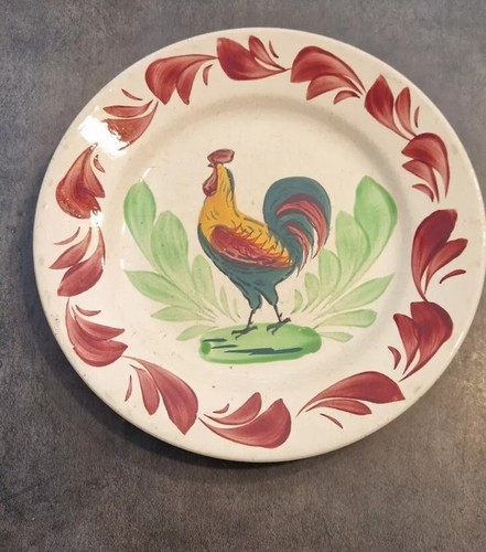 Assiette ancienne coq - ancienne,
