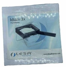 Loupe Pliante LESA Idiam L0750.71 - 75x100mm - Grossissement 3x - Pieds Métal Ar