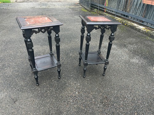 Paire sellettes anciennes - de,