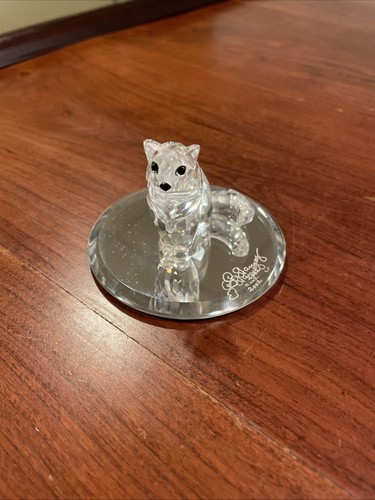 Swarovski crystal cat sitting - swarovski,