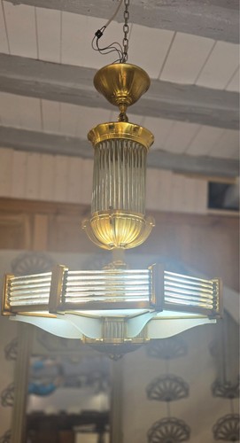 Lustre art deco henri petitot - henri,