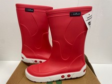 Bottes Pluie Meduse Airport Carmin/Rouge Enfant Taille 34 Neuf
