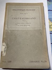 livre ancien chateaubriand