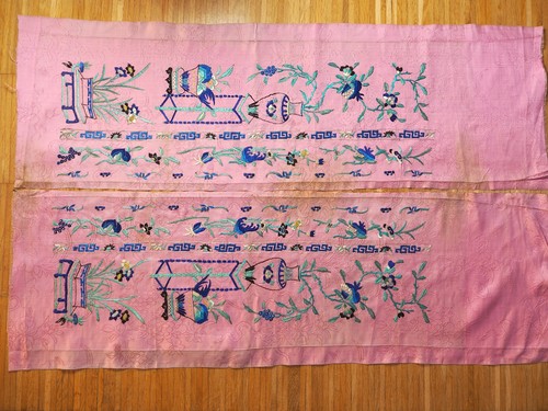 Soie brodé broderie chinois - brodé,