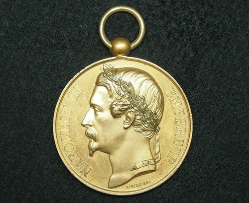 Medaille doré 50mm mirf - medaille, a.mirf