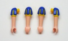 4 X Bras Bleu Jaune Playmobil