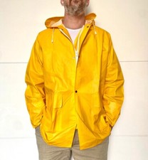 Ciré jaune à capuche et pantalon de ciré - taille M