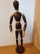 Mannequin articulé d'artiste en bois deux teintes