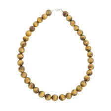 Collier Oeil de tigre doré -