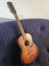 Guitare Egmond Freres Ancienne 12 Cordes  Acoustique Folk  Dans Son Jus