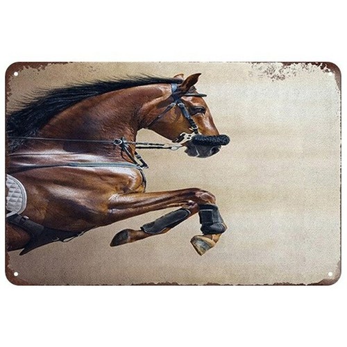 Plaque métal cheval - plaque,