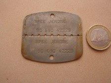 insigne plaque identite militaire soldat  1990 ( ref 300  )