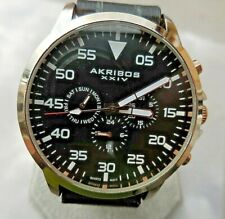 MONTRE AKRIBOS XXIV HOMME DESIGN, MULTI-FONCTIONS CALENDRIER,TBEG & FONCTIONS