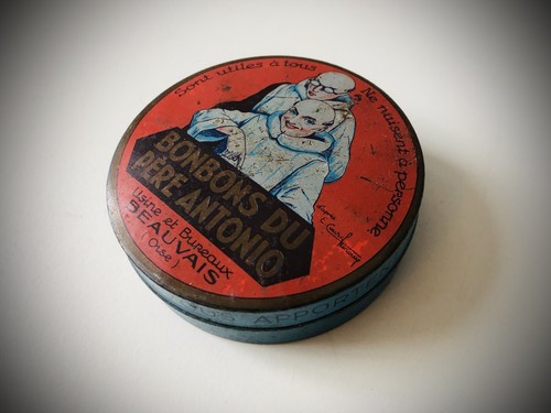 Boîte tôle lithographiée