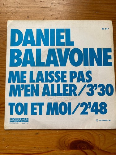 Daniel balavoine laisse - "me,