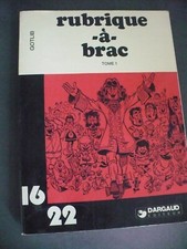 Collection Dargaud 16/22"Rubrique a brac tome 1"Gotlib