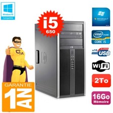 PC HP 8100 Tour Core i5-650 RAM 16Go Disque 2To Graveur DVD Wifi W7