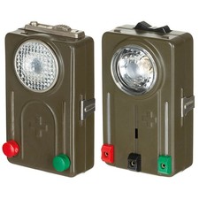 Original Armée Suisse Lampe de Poche Militaire Signalisation Avec Croix