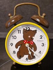 REVEIL ANCIEN BLESSING VINTAGE A SYSTEME OURSON YEUX MOBILES