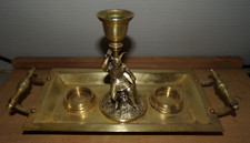 Plateau bougeoir ancien en