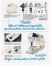 PUBLICITE ADVERTISING 014   1979   SINGER   machine à coudre STARLET