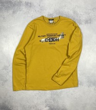 T-shirt jaune à manches longues Aeronautica Militare Aircraft Hercules pour h...