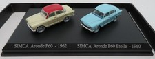COFFRET ATLAS DUO 2 METAL UH SIMCA ARONDE P60 1962 + P60 ETOILE 1960 HO 1/87
