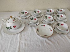 Service à café 23 pièces Hartporzellan Rheinpfalz Germany " Roses "