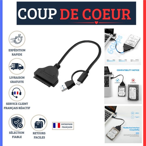 Adaptateur usb vers sata - adaptateur,