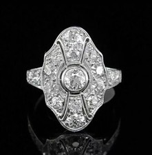 Bague art déco vintage ronde