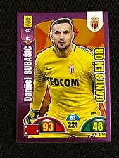 CARD PANINI ADRENALYN XL FOOT 2018/2019 GANTS EN OR DANIJEL SUBASIC MONACO # 402