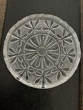 Ancien dessous de bouteille verre moulé