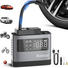 Mini Tire Inflator Portable Air Compressor with LED Light,Bike Air Pump Mini Car