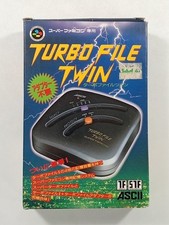 TURBO FILE TWIN NINTENDO SUPER FAMICOM (SFC) JAPAN (COMPLETE WITH MANUAL - GOOD 