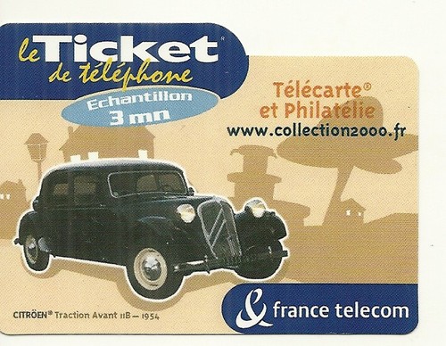 Rare carte telephonique - /,