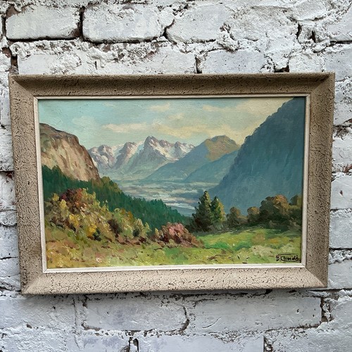 Ancienne huile sur toile