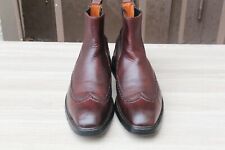 CHAUSSURE BOOTS SANTONI CUIR RICHELIEU 8,5 / 43 EXCELLENT ETAT MEN'S SHOES 798€