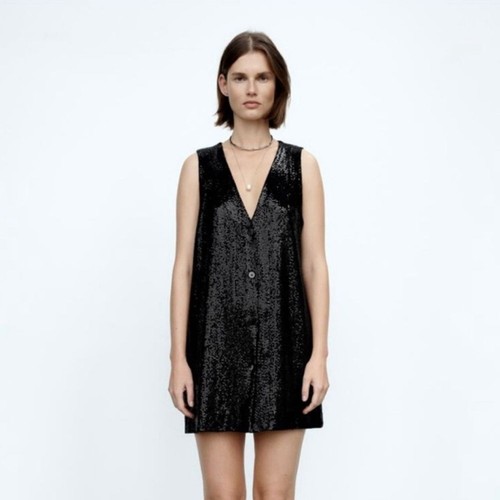 Zara black sequin - zara,