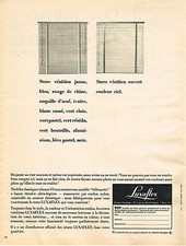 PUBLICITE ADVERTISING 024   1965   LUXAFLEX   store vénitien 2