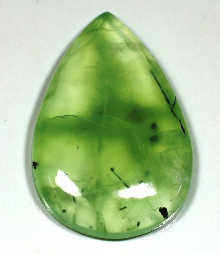 Cabochon poire préhnite - de,