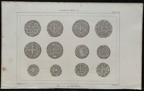 1845 monnaies médiévales - 1845,